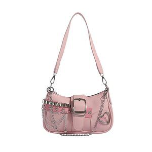 4126 Y2K Shoulder Bag Y2K purse Handbag Punk Purse Pink